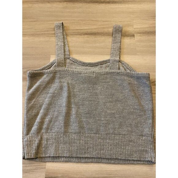 NWOT BP, women's basic grey sleeveless, cropped sweater tank top size small - Picture 3 of 7